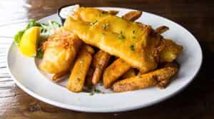 Order Fish & Chips food online from Hooleys Public House store, La Mesa on bringmethat.com