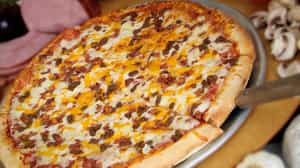 Order Bacon Double Cheese Burger food online from BC Pizza of Lowell store, Lowell on bringmethat.com