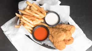 Order Chicken Fingers (5 large) food online from Sunset Pizzeria store, Henderson on bringmethat.com