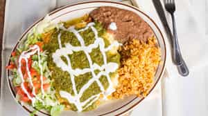 Order Enchiladas Suizas food online from Mexican Fiesta - Dearborn Hgts. store, Dearborn Heights on bringmethat.com