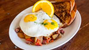 Order Corned Beef Hash food online from Wise Sons Jewish Delicatessen store, San Francisco on bringmethat.com