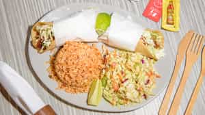 Order One Fish Taco Plate food online from Pellys Fish Market & Cafe store, Carlsbad on bringmethat.com