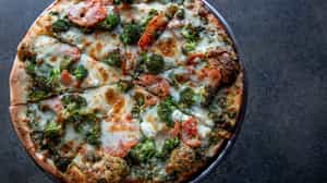 Order Pesto Pizza (12") food online from Amici's Kitchen and Living Room store, Berkley on bringmethat.com
