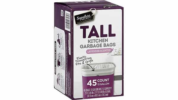 Signature SELECT Flex Tall Kitchen Bags With Drawstring 13 Gallon