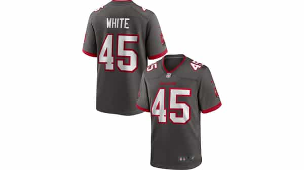 Nike Big Boys Nike Devin White Pewter Tampa Bay Buccaneers Alternate Game  Jersey