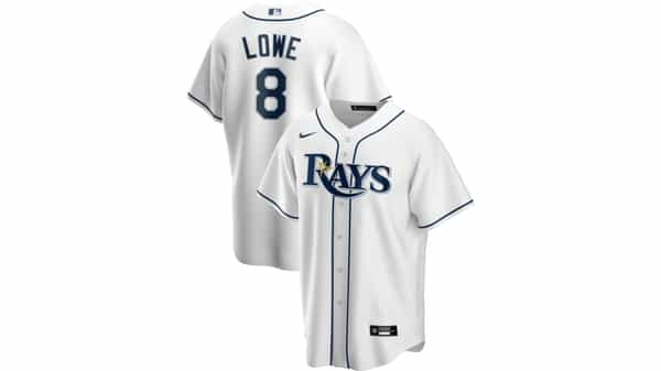 Nike Youth Tampa Bay Rays Brandon Lowe #8 Navy T-Shirt