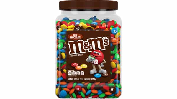 Mars M&M's Milk Chocolate Candies - 62 oz jar