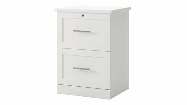 Realspace 17 D Vertical 2 Drawer File Cabinet White - Office Depot