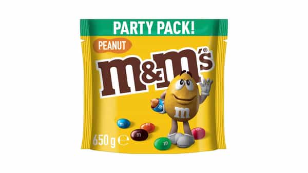 M&m's Peanut Milk Chocolate Snack & Share Party Bag 650g