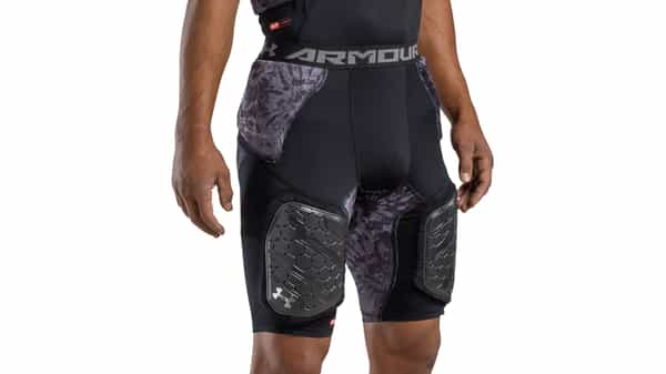 Under Armour Men's Gameday Armour Pro 5-Pad Black Camo Girdle, Small