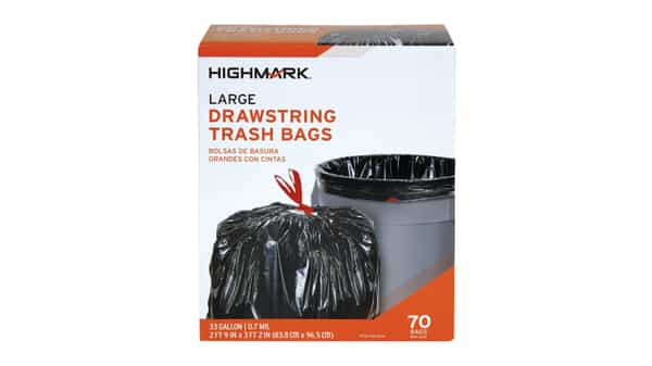 Highmark Wastebasket Trash Bags 10 Gallon Clear Box Of 160 Bags