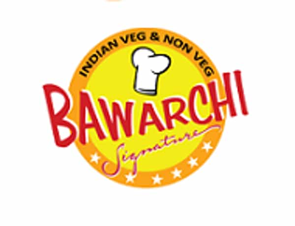 Restaurant Cover Square Bawarchi Indian Logo 