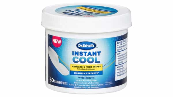 Dr. Scholl's Instant Cool Athlete's Foot Wipes - 60 ct