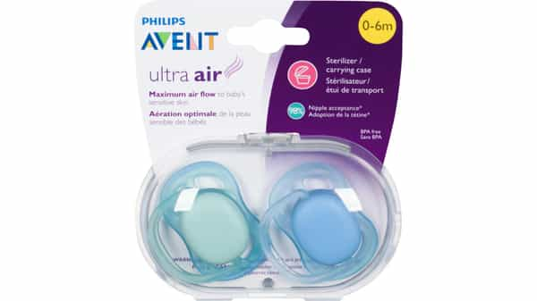 Philips Avent Ultra Air Sucette 0-6m Bleu X2