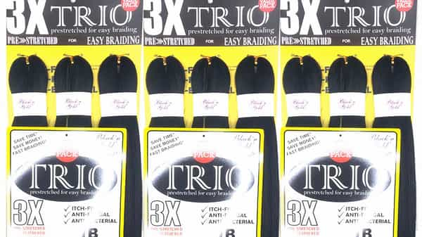 3 Pack Value Deal - 3X TRIO Pre Stretched Braiding Hair 28 for