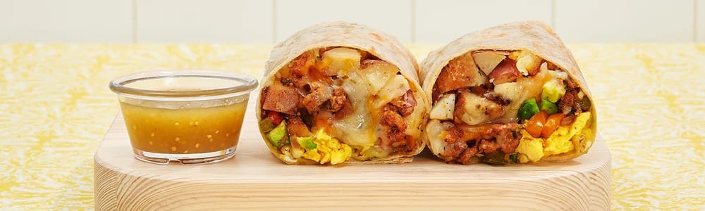 Sunny & Fine's Breakfast Burritos by Flipper's Gourmet Burgers