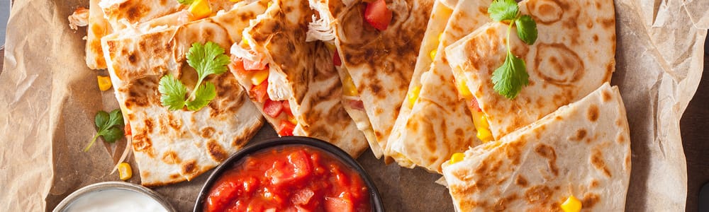 Dad's Flamin' Quesadillas