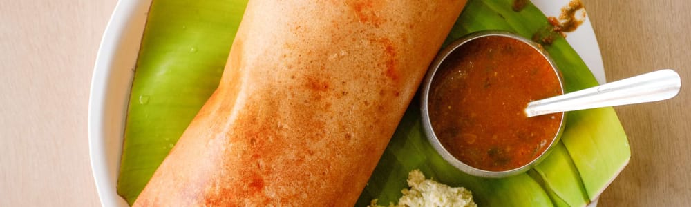 Dosa and chaat  indian restaurant
