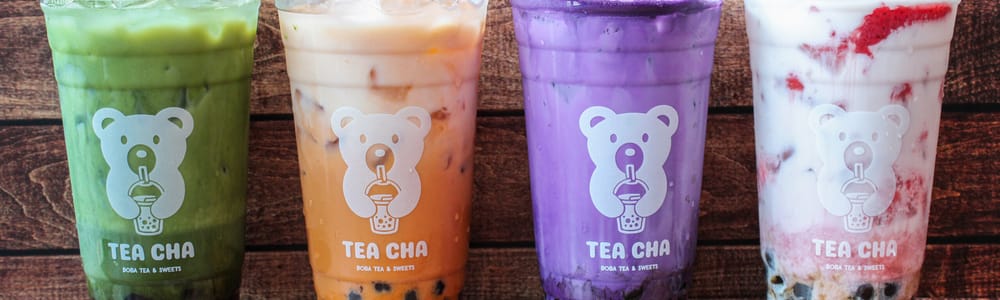 Tea cha boba and sweet