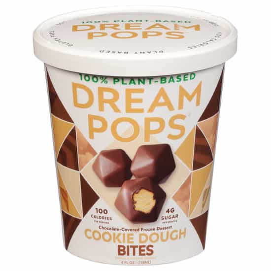 Dream Pops 100% Plant-Based Dream Dessert Bites Cookie Dough (4 oz)