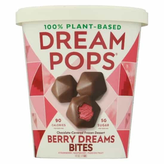 Dream Pops 100% Plant-Based Dream Dessert Bites Berry Dreams (4 oz)