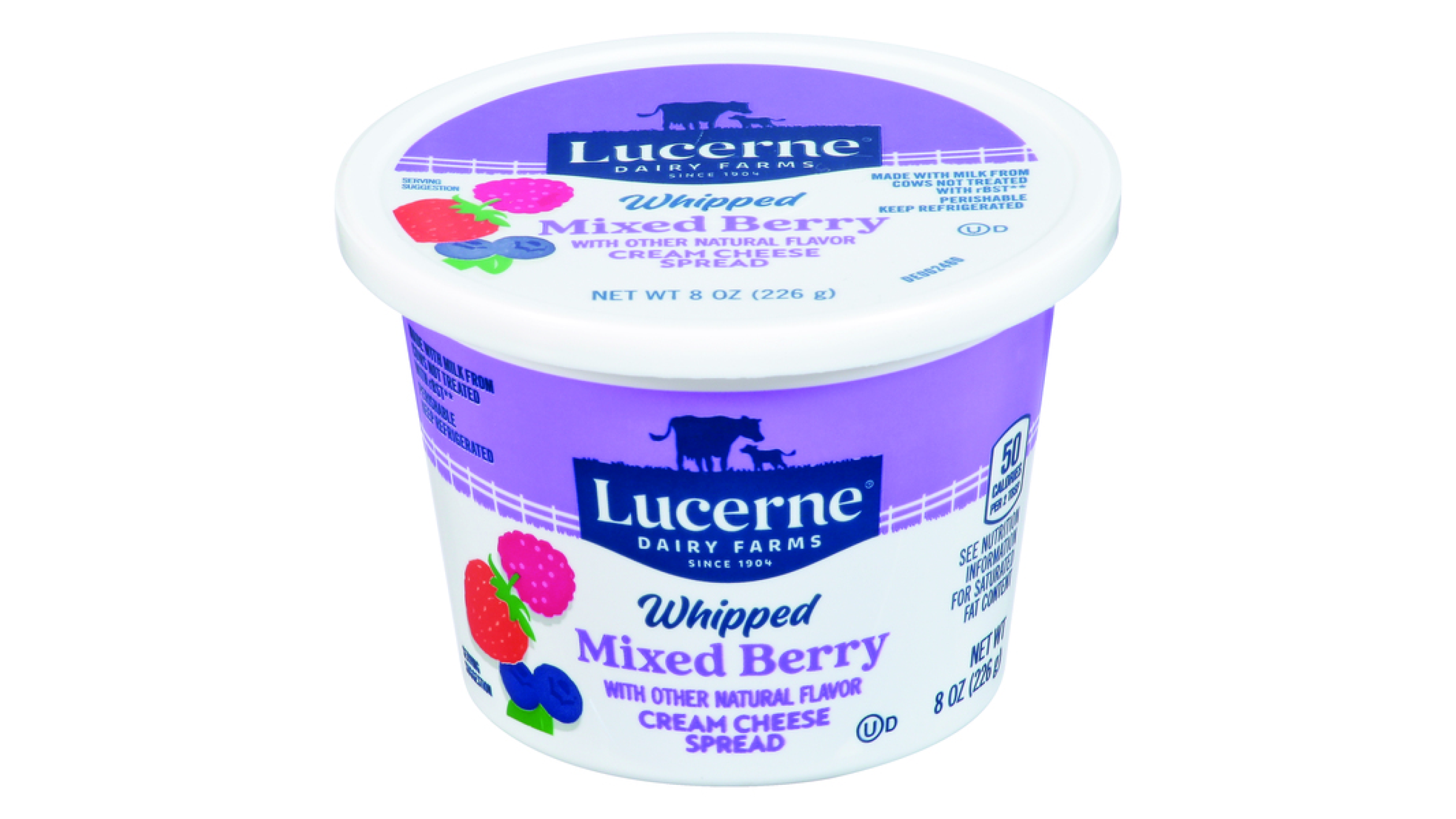 Luceme Whipped Mixed Berry Cream Cheese Spread (8 oz) | Delivery Near Me -  Doordash