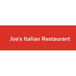 Joe's Italian Restaurant