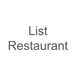 List Restaurant