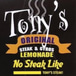 Tonys original philly steak and sharks fish and chicken