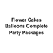 Flowers Desserts and Party Packages