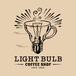 Light bulb coffee shop