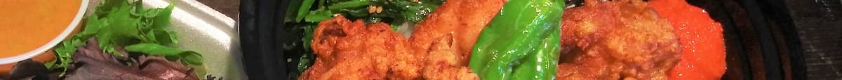 Fried chicken, "Karaage-don"