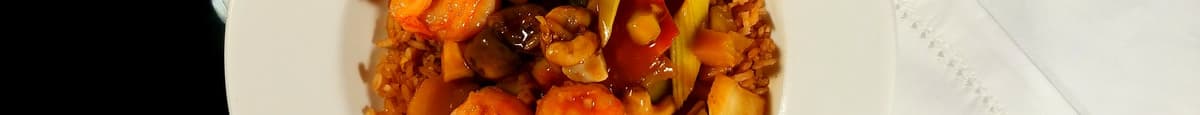 L: Cashew Shrimp