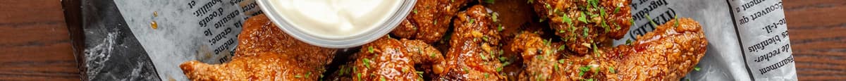 Ailes frites avec sweet chilli de Corée 8mcx / Korean Sweet Chilli Wings 8Pcs