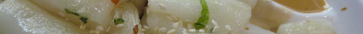 Pan Fried Rice Sheet Roll with Dried Shrimp  香煎蝦米腸粉