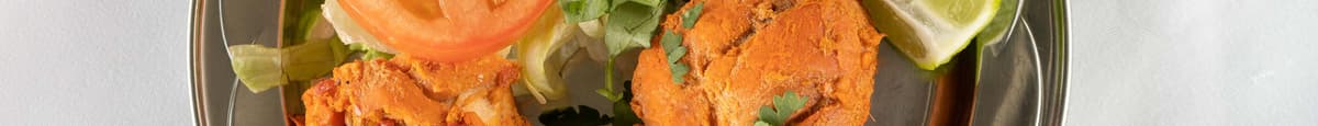 Cuisse de poulet tandoori (avec salade) / Tandoori Chicken Leg (With Salad)