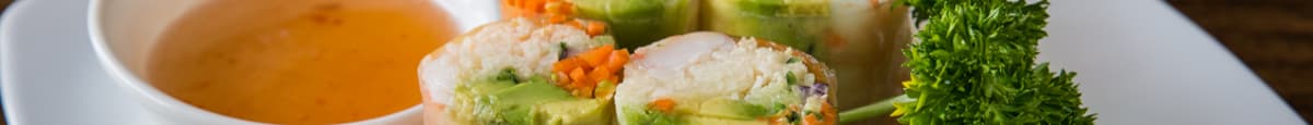 Vietnamese Shrimp & Avocado Fresh Rolls  越南卷