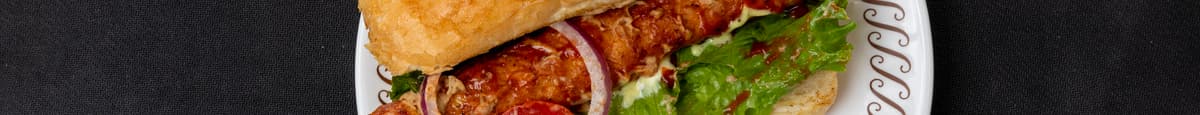 Chicken Seekh Kabob Sandwich