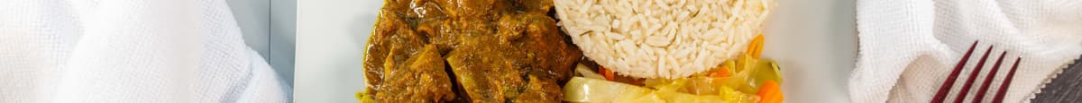 Curry Goat Plate / Chèvre Au Curry