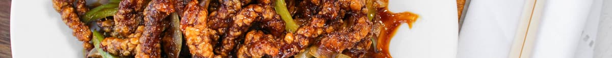 Szechuan Style Deep-Fried Beef Strips
