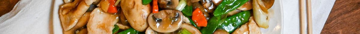 Chicken Mushrooms in Oyster Sauce