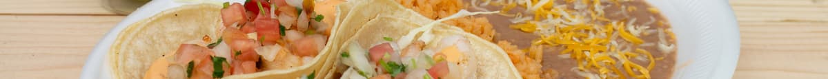 2 Soft Tacos - Shrimp