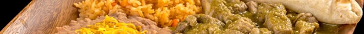 11 - Green Chile Combination Platter