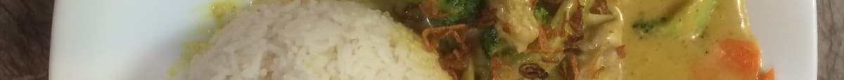 T76. Chicken Curry on Rice Dish