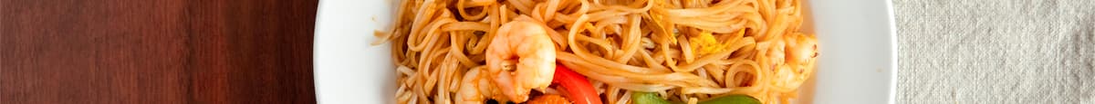 96. Pan-Fried Noodles with Seafood & Mixed Vegetable