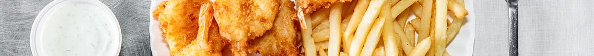 10 Piece Jumbo Shrimp - with Fries