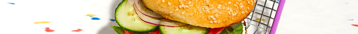 Veggie Bagel Sandwich