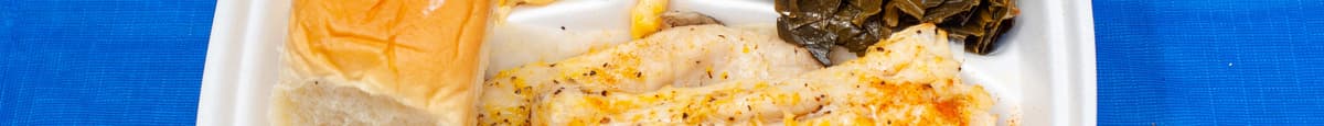 Baked Fish (Whiting) w/ Tarter Sauce Dinner
