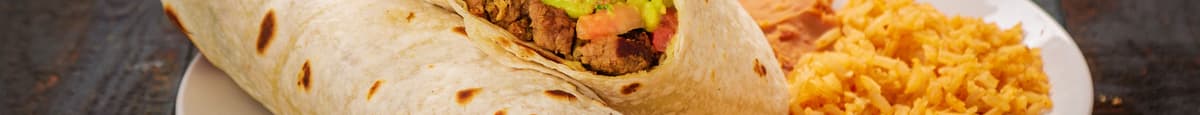 #2. Carne Asada Burrito Plate