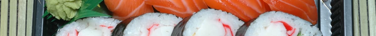 Salmon Sushi & California Roll